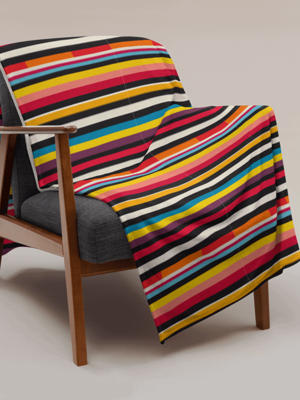 Stripes of Autism Blanket product image (5)