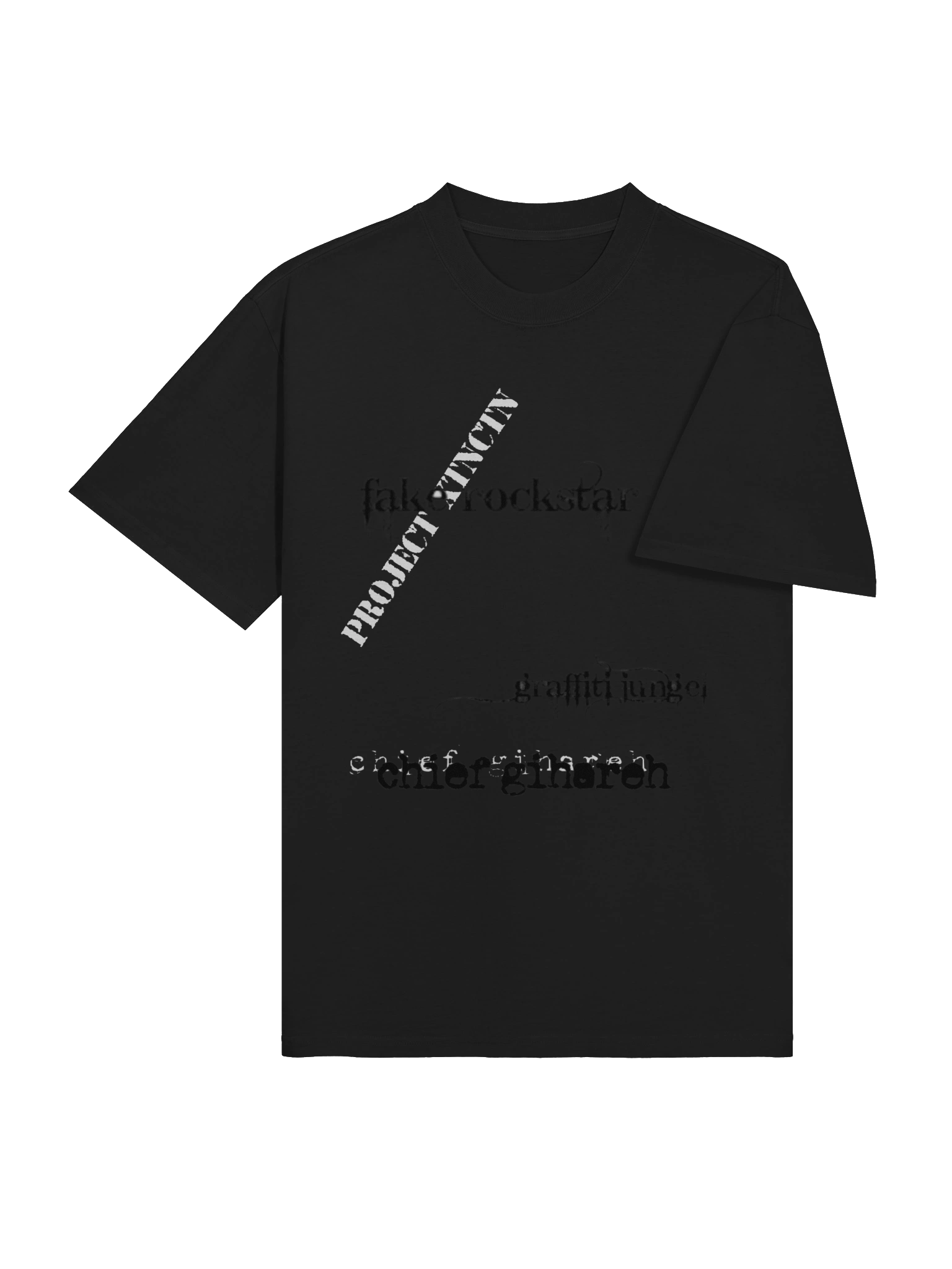 simple black project xtnctn chief gihareh graffiti jungel tee shirt product image (4)