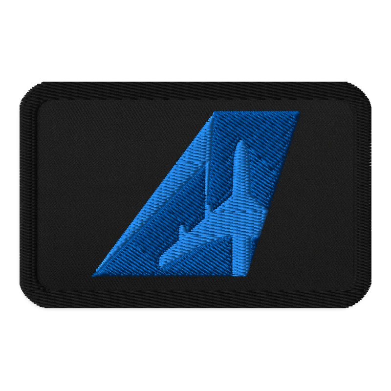 James Warren-Oliver Two-Tone Blue Tailfin - Embroidered Patch