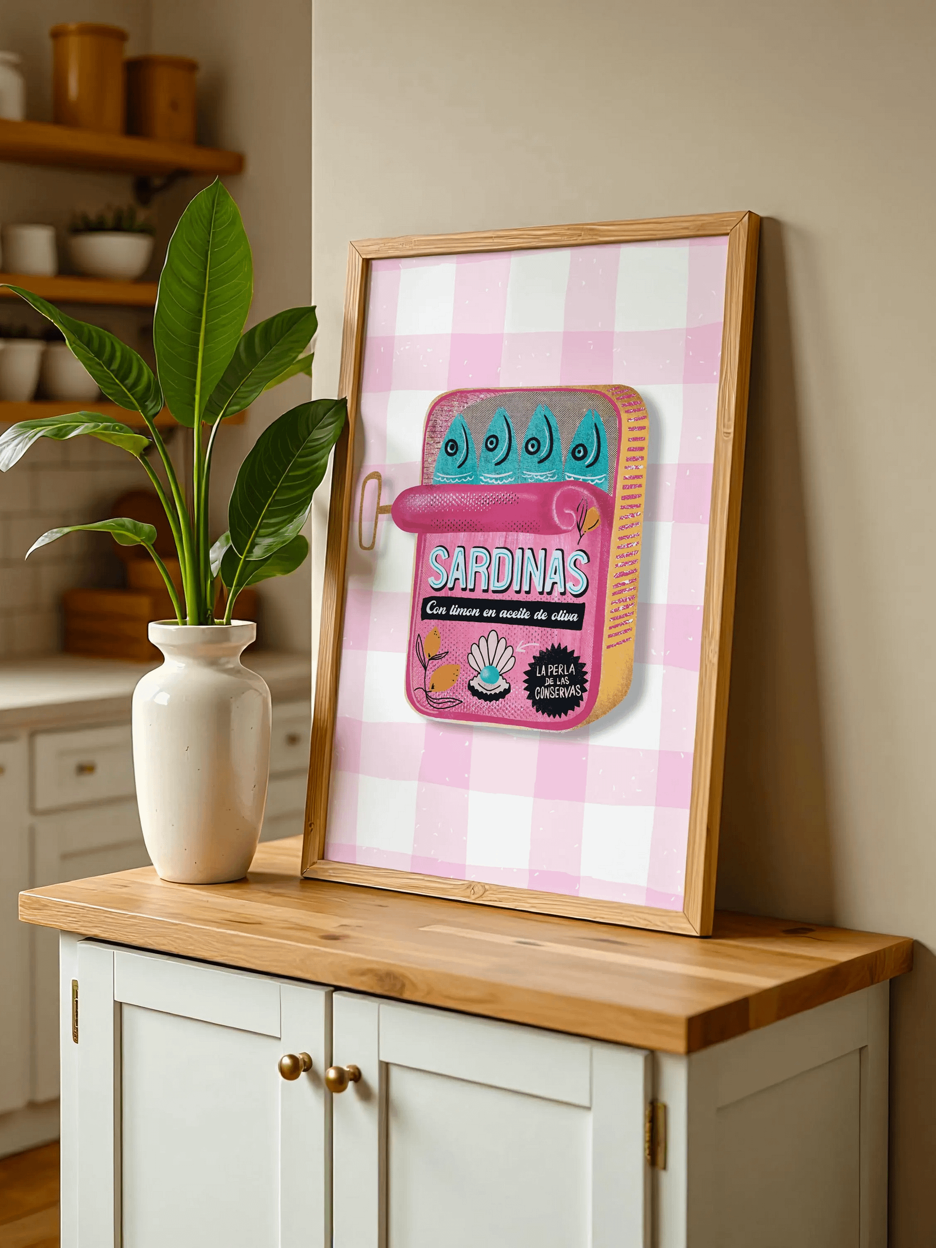 Sardines Print Sardine Tin Vintage Poster Retro Sardine Wall Art Fish Print product image (8)