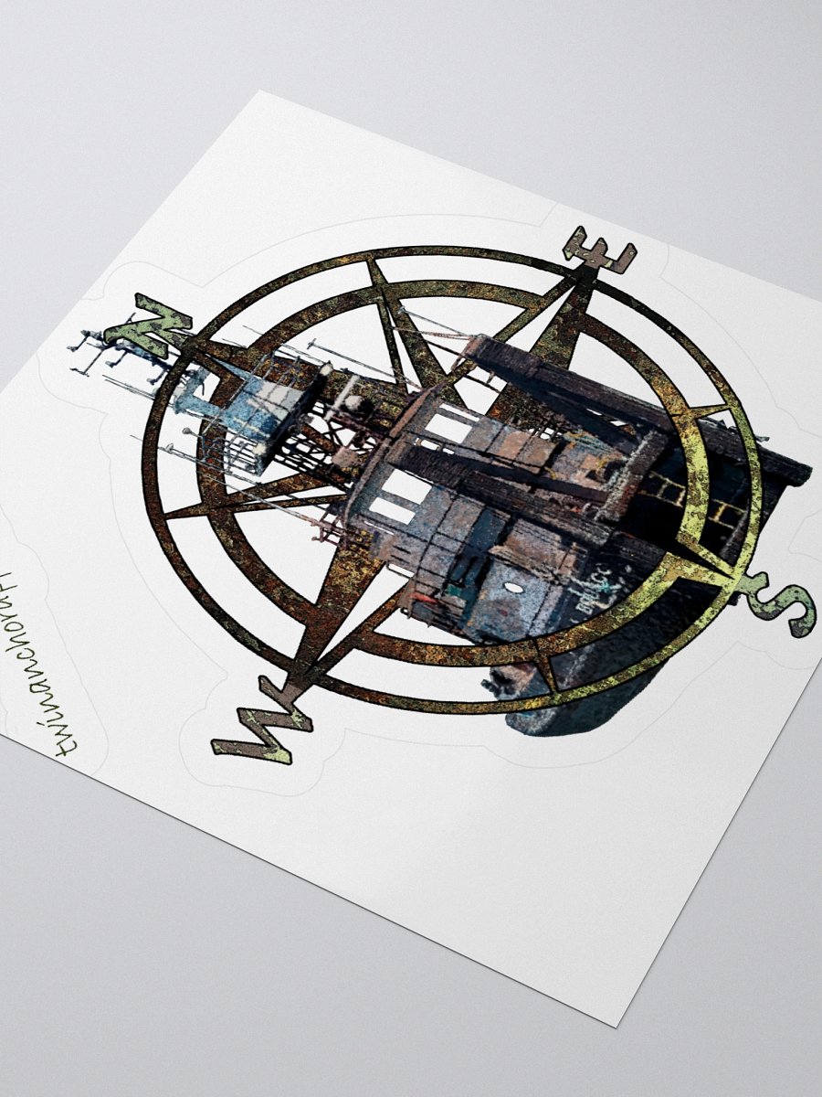 Compass Rose Terri L. Brusco Kiss Cut Stickers product image (3)