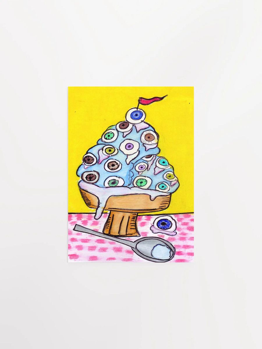 Eyeball Ice Cream Print product image (1)