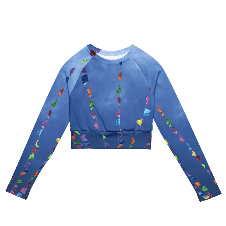 Papel Picado Long Sleeved Crop Top product image (2)