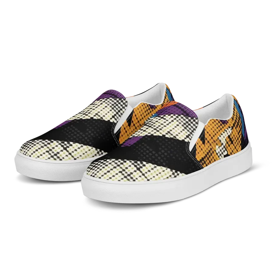 Geometric Pop Art | Women's Slip-On Canvas Shoes product image (3)