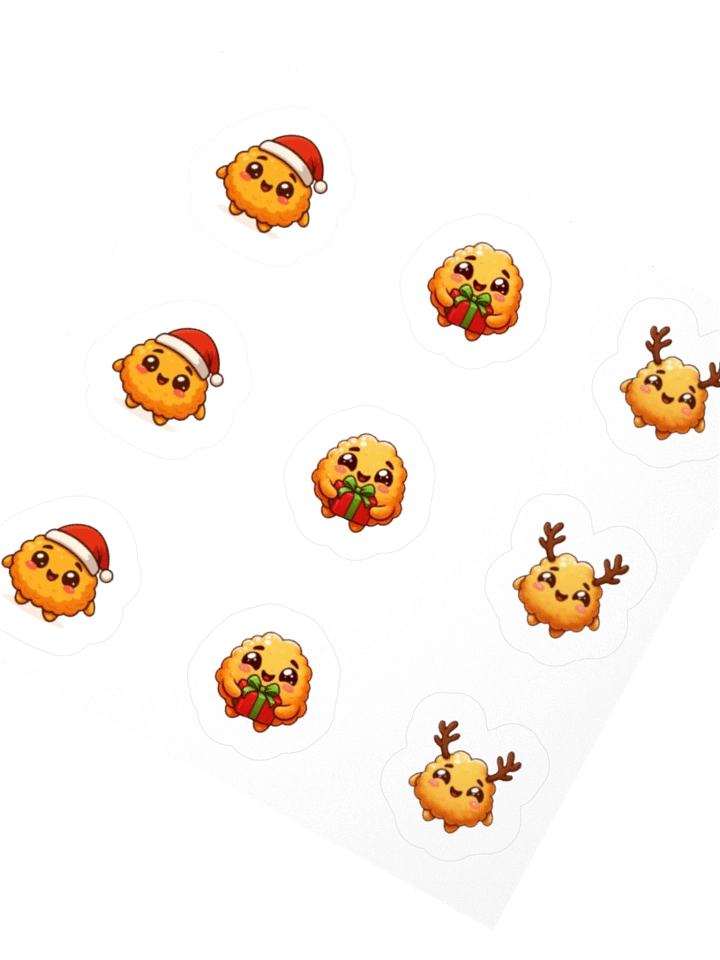 christmas nuggie sticker product image (5)