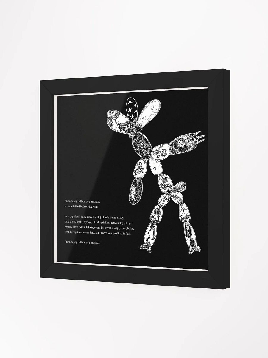 framed balloon dog product image (7)