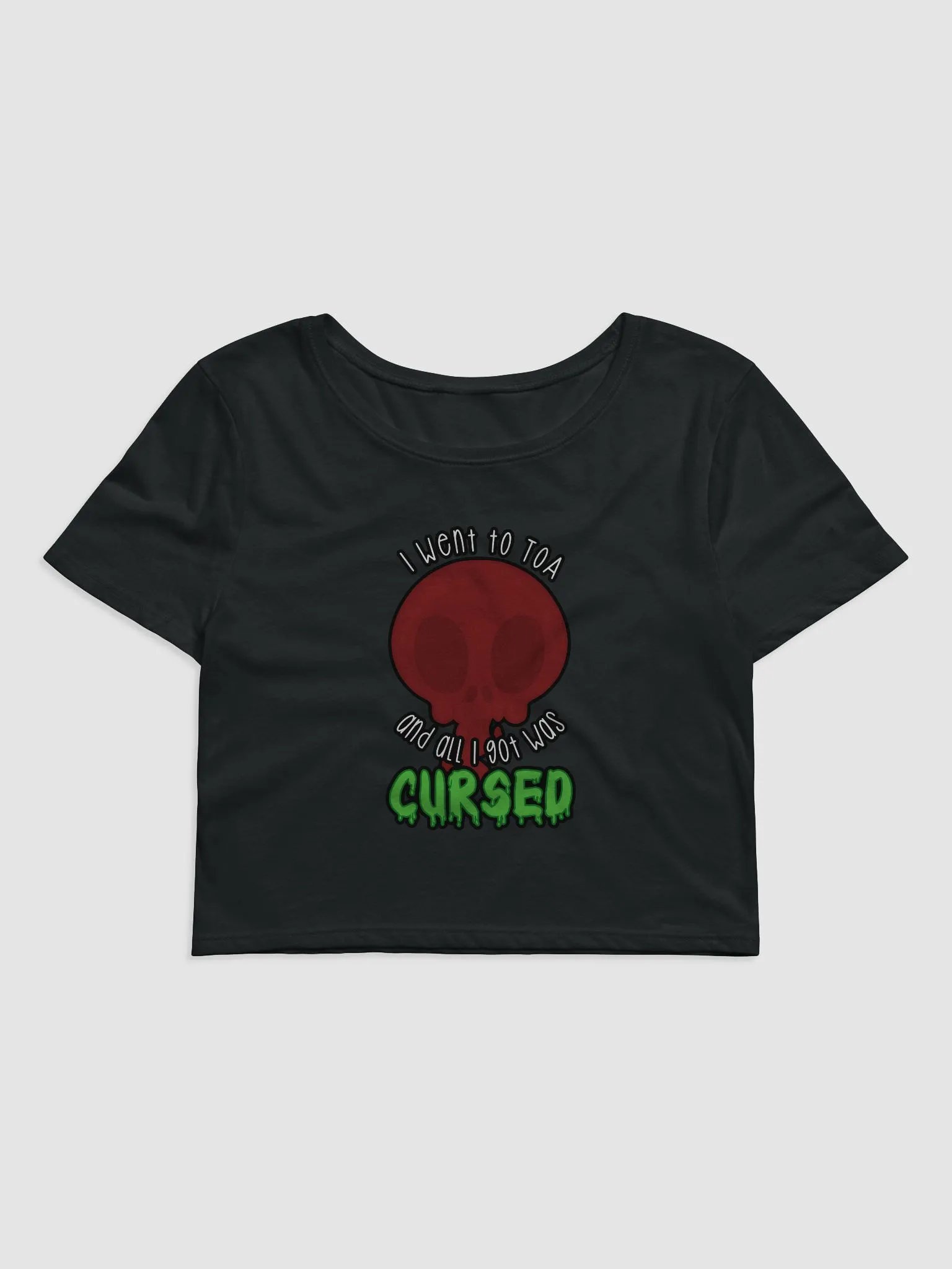 All I Got Was Cursed - Death Knight - Crop Tee product image (1)