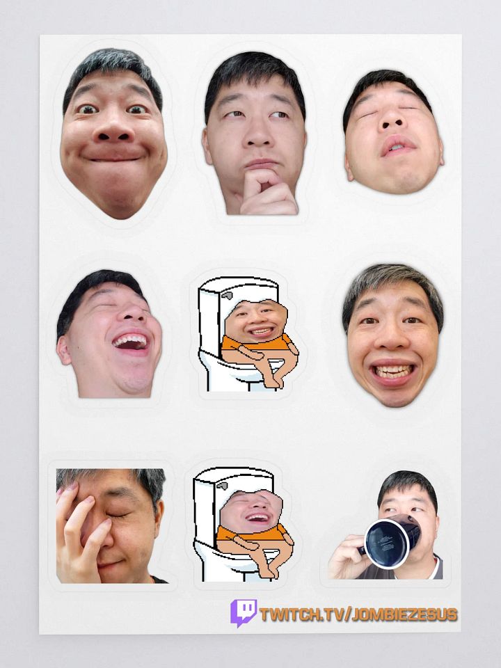 Jombie Face Stickers product image (1)