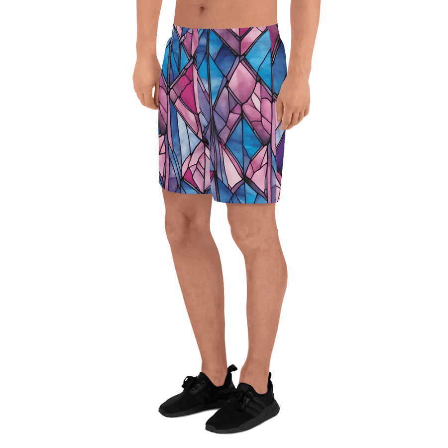 Geometric Glass Mosaic Athletic Shorts product image (7)