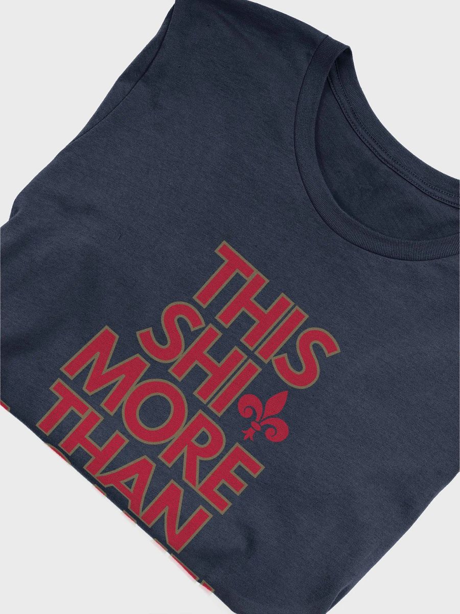 This Shit More Than A Game Shirt (Navy Blue and Red) product image (4)