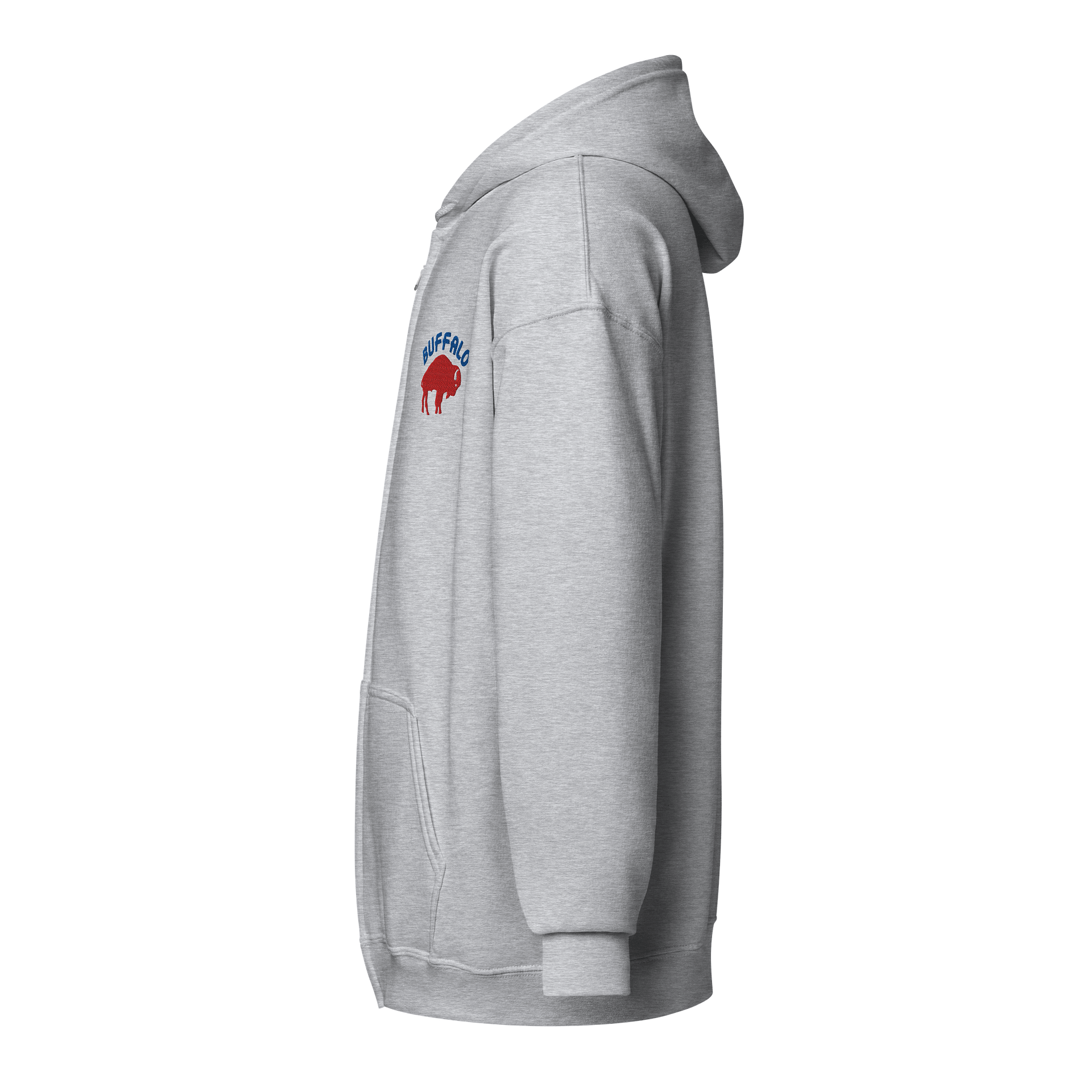 SOUTH BUFFALO Heavy Blend Zip Hoodie GREY product image (3)