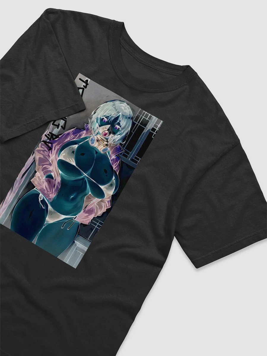 Cyberpunk Gas Mask Anime Girl *Inverted Colors* Vintage Tee DTFx product image (4)