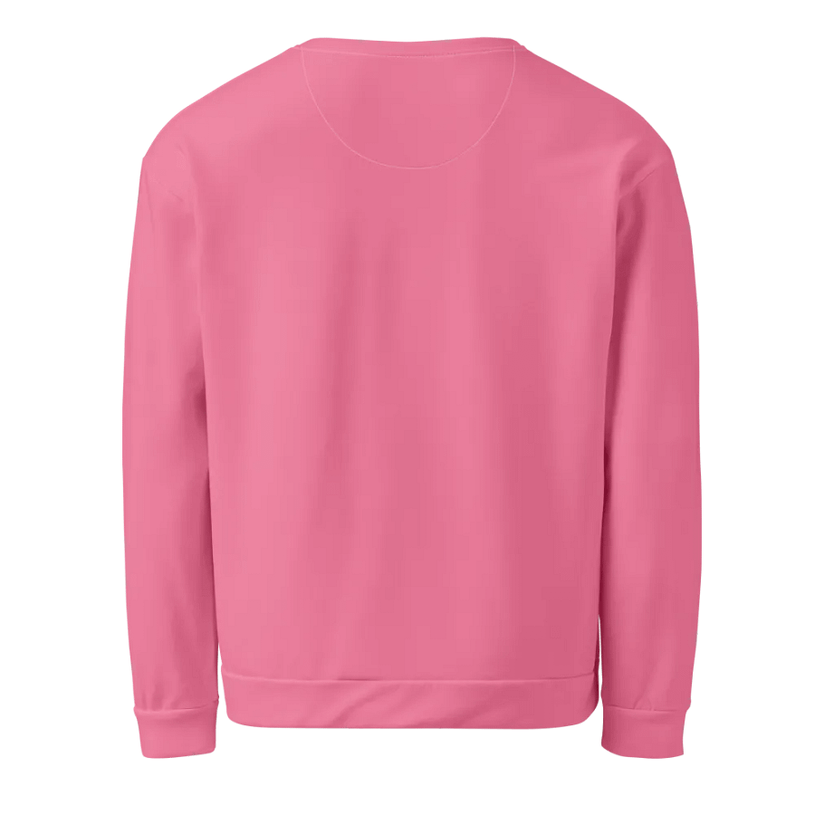 Plain Rosy Pink Soft Summer Unisex Recycled Polyester Heavyweight Premium Sweatshirt by Treasure Pie product image (3)