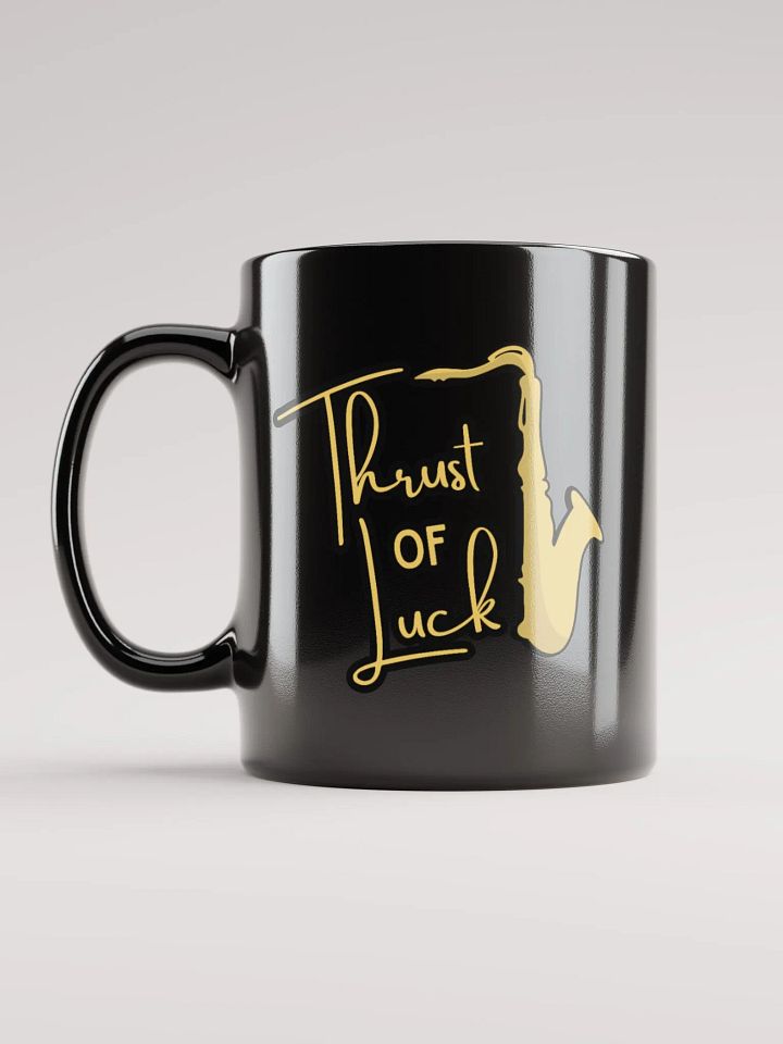 Thrust of Luck Black Glossy Mug product image (1)