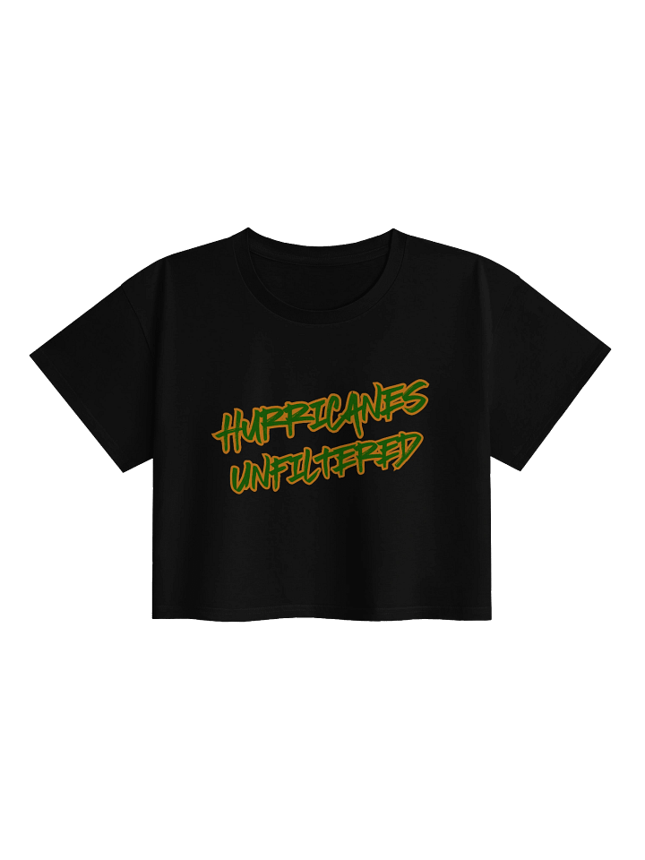 Official Hurricanes Unfiltered Crop Top T-Shirt for Women product image (2)