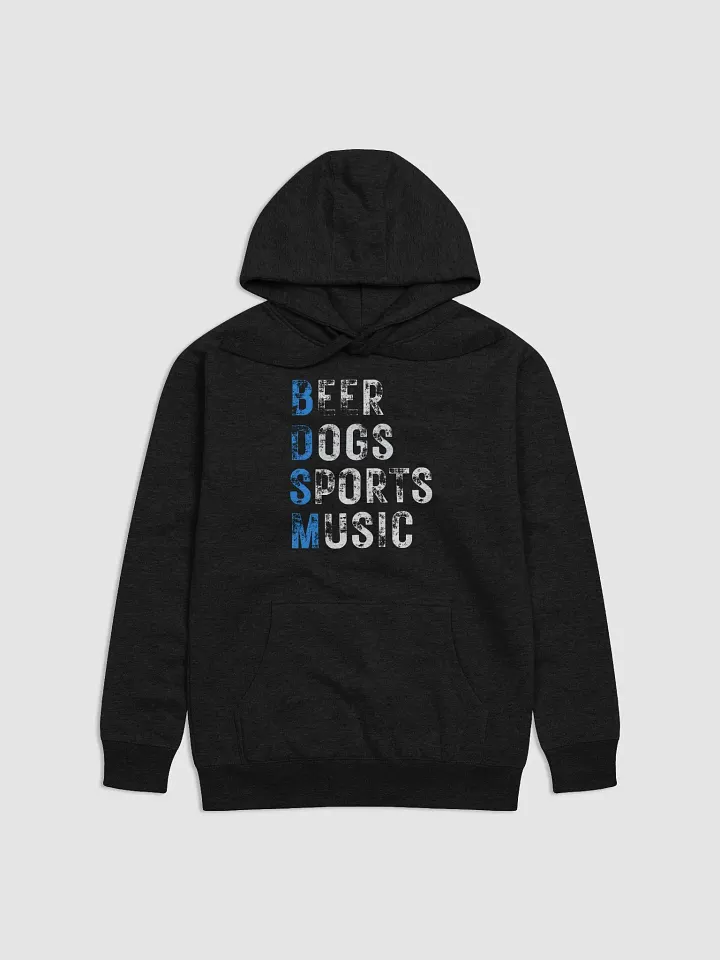 Beer Dogs Sports Music Hoodie – Funny Blue BDSM Gift for Men and Women product image (1)