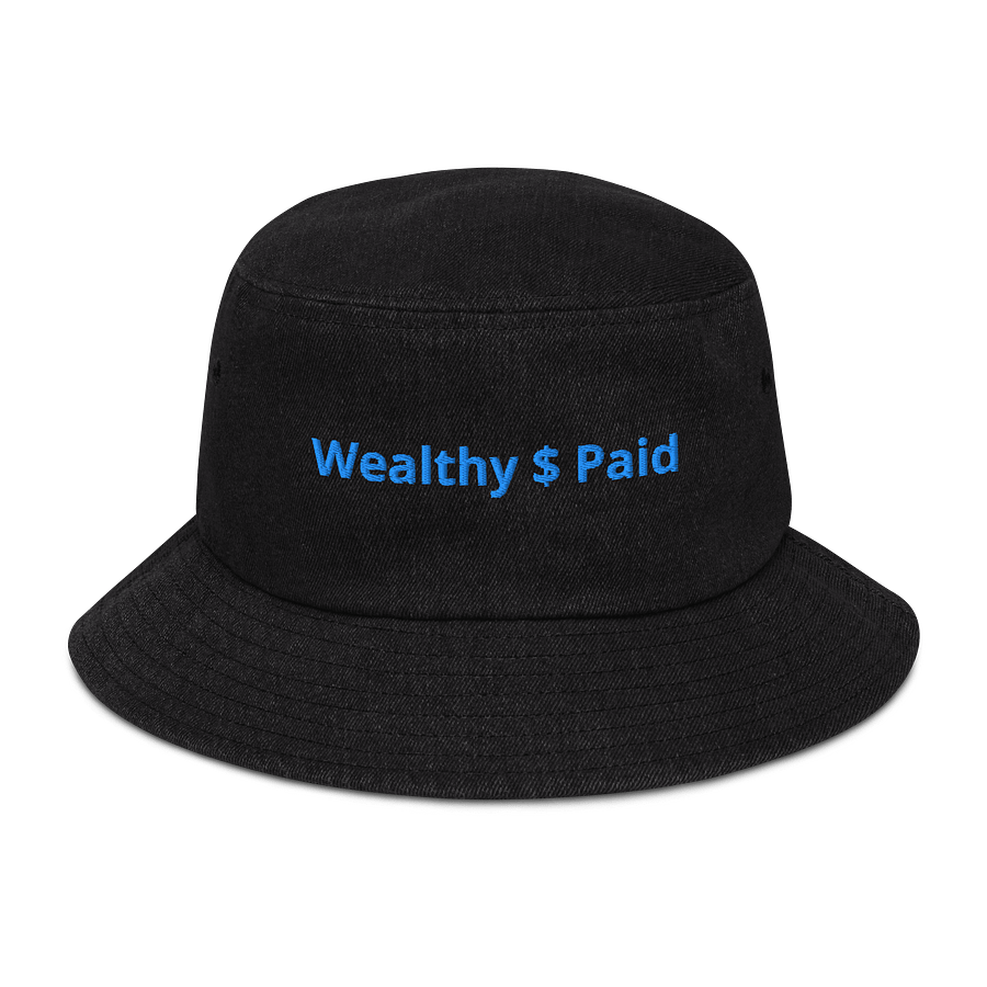 BLUE DIAMOND Wealthy $ Paid Denim Bucket Hat product image (1)