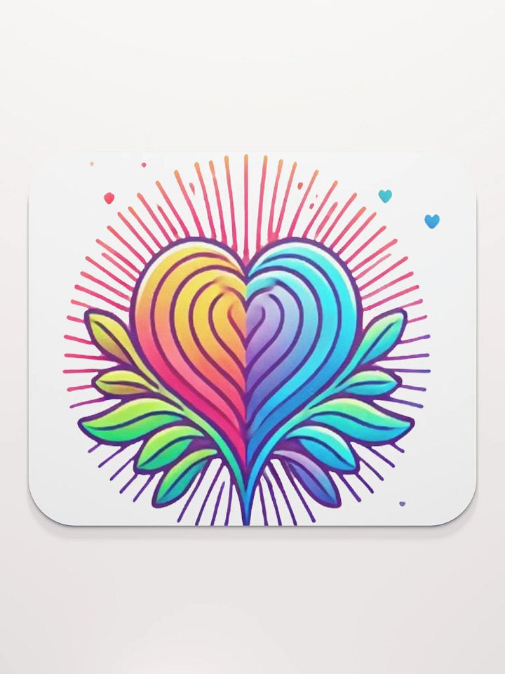 Vibrant Heart Mouse Pad product image (2)