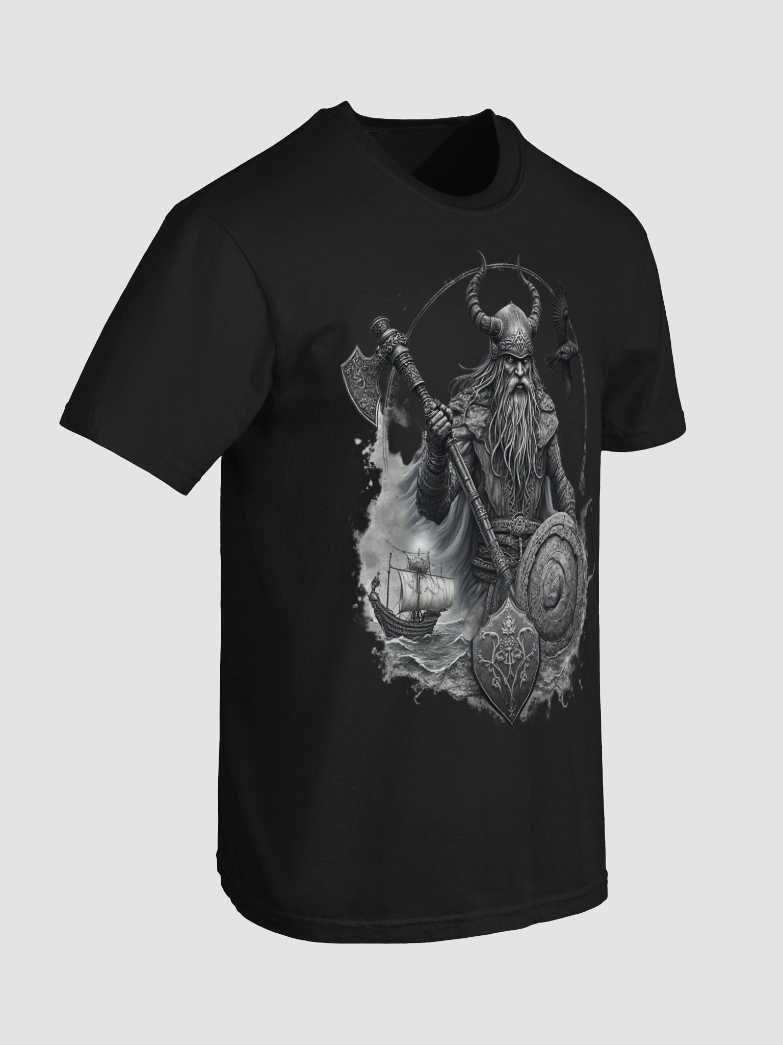 Warden of the Fjords – Forged In Valhalla Viking Guardian T-Shirt product image (110)