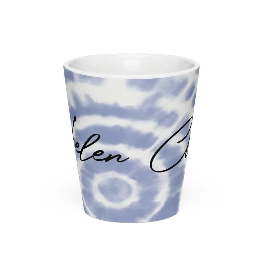 Helen Clarke Blue Tie-Die Latte Mug product image (3)