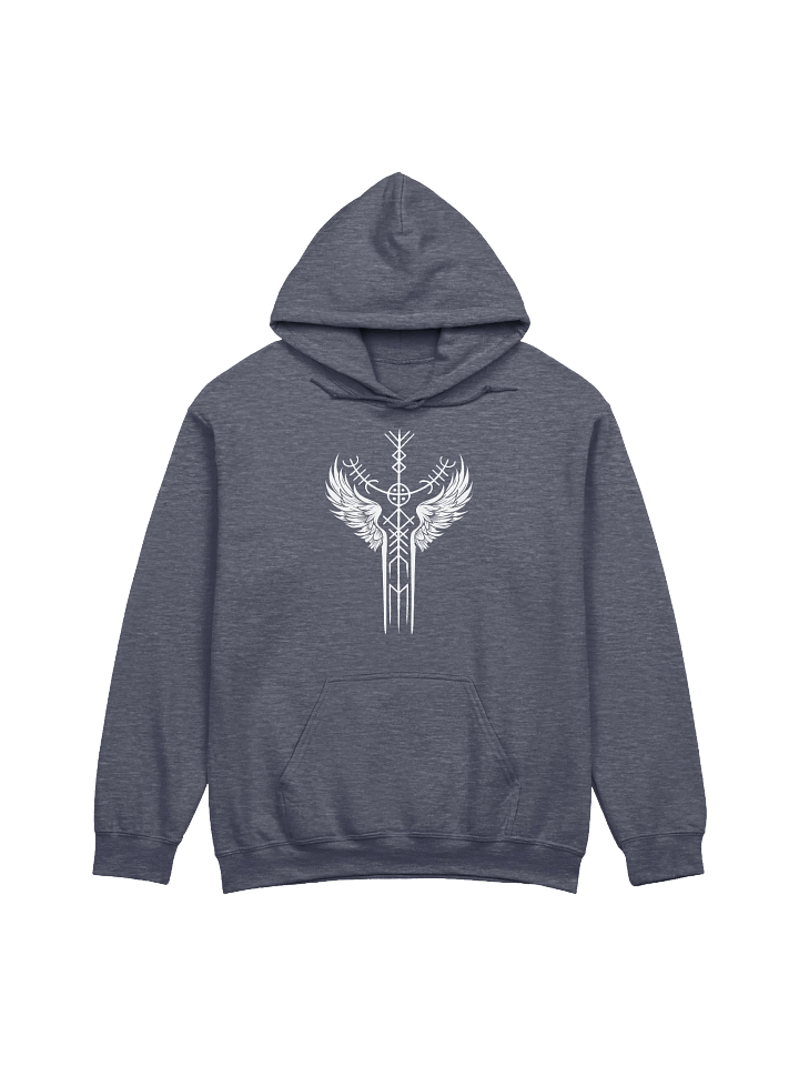 The Valkyrie Stave Hoodie (white print) product image (4)