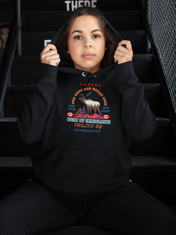 Canadian Pride Moose Silhouette Hoodie product image (1)