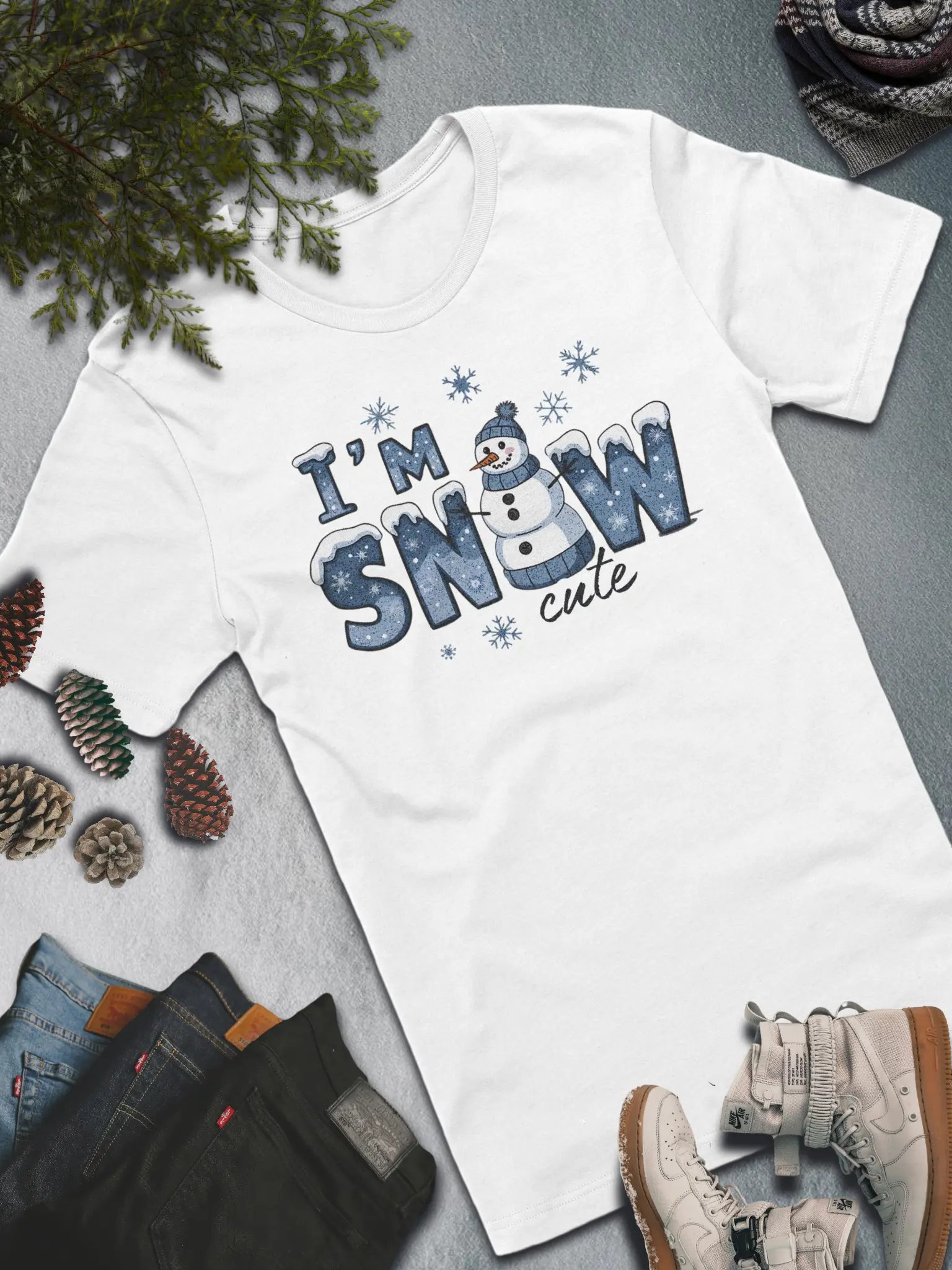 I'm Snow Cute T-Shirt – Adorable Winter Fashion product image (4)