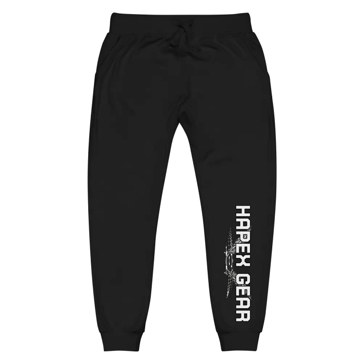 Unisex Fleece Joggers - White HApex Gear White Logo product image (1)