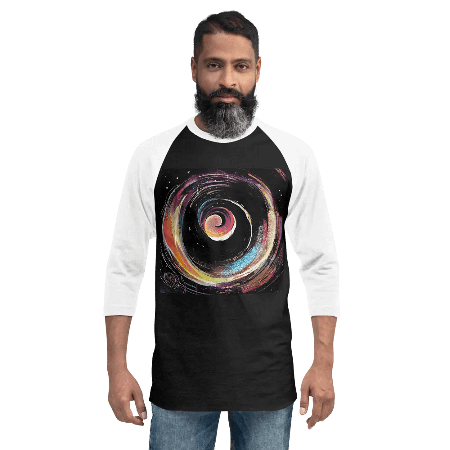 Cosmic Swirl ¾ Sleeve Tee product image (2)