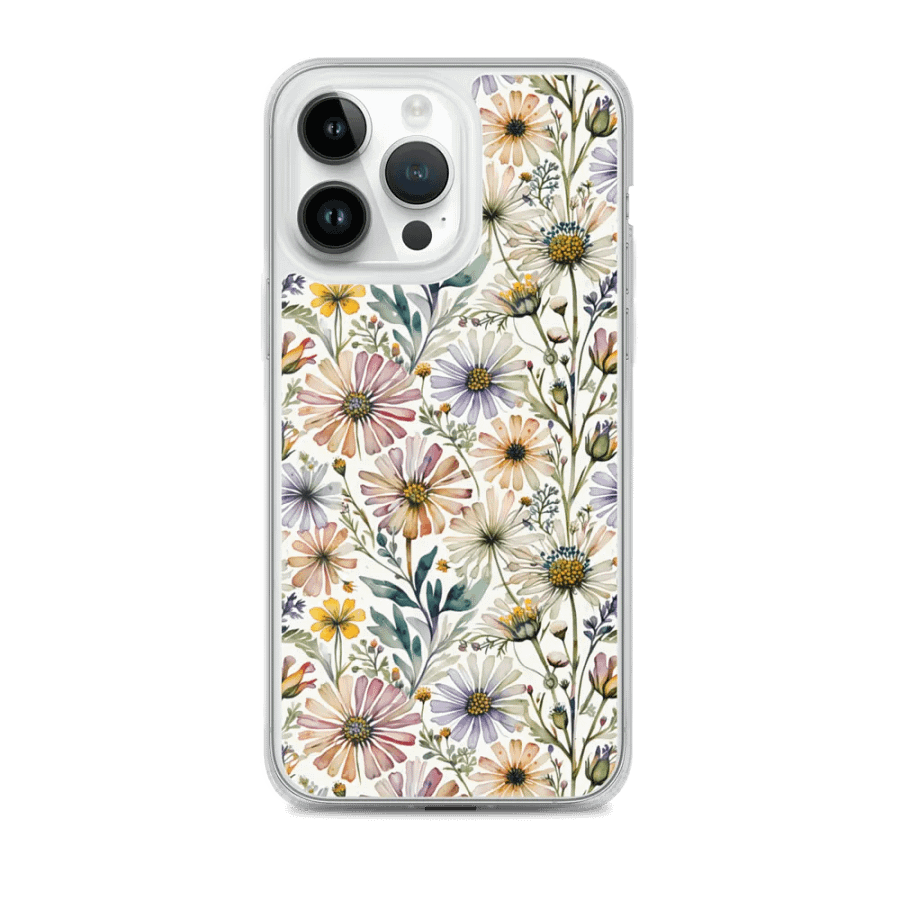Watercolor Floral iPhone MagSafe® Clear Case product image (2)