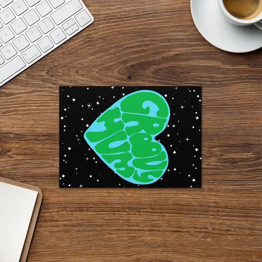 Groovy Mum earth retro portrait greetings card product image (12)