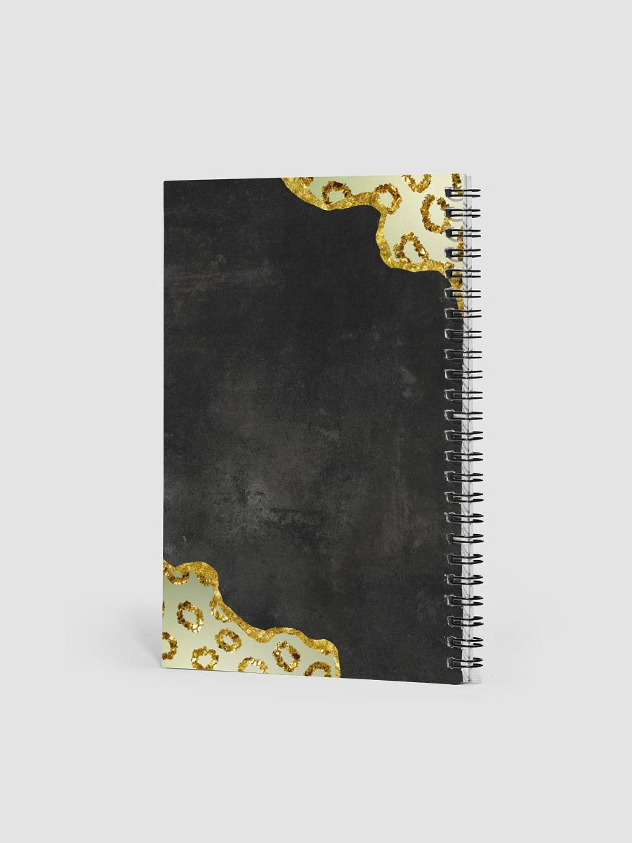 Spiral Notebook- with Blonde Leopard in Gold product image (4)