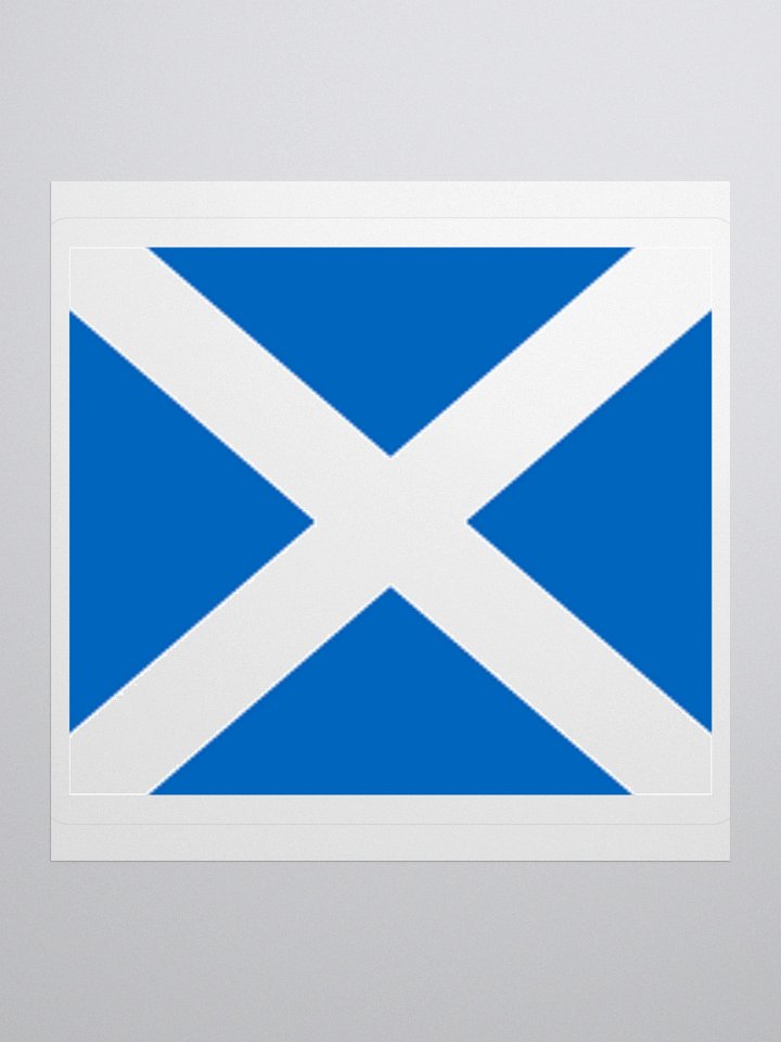 Scotland Flag Sticker - Durable Vinyl for Indoor Use - Multiple Sizes Available product image (2)