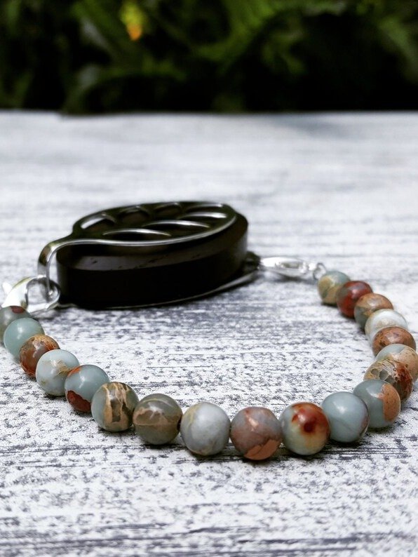 Earth Jasper Bracelet | Handmade Accessory for Bellabeat Leaf Urban & Ivy product image (1)