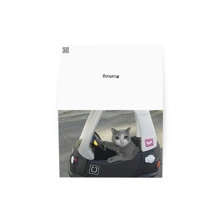 Greening Card: Meme Cats driving product image (1)