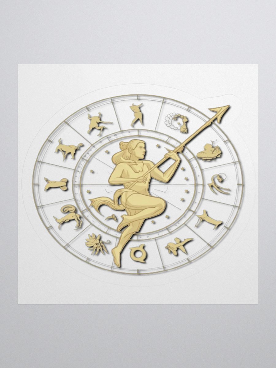 Exclusive Sagittarius Zodiac Sticker: Centaur Archer in Cosmic Twilight - Perfect for Astrology Fans and Unique Gifts! product image (2)
