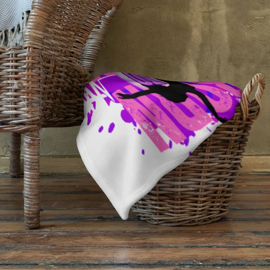 Born to Dance Her Silhouette Throw Blanket product image (22)