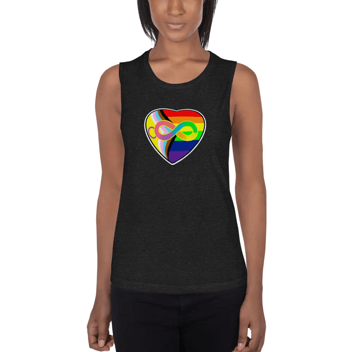 LGBTQIA+ & Autistic Pride Heart product image (1)