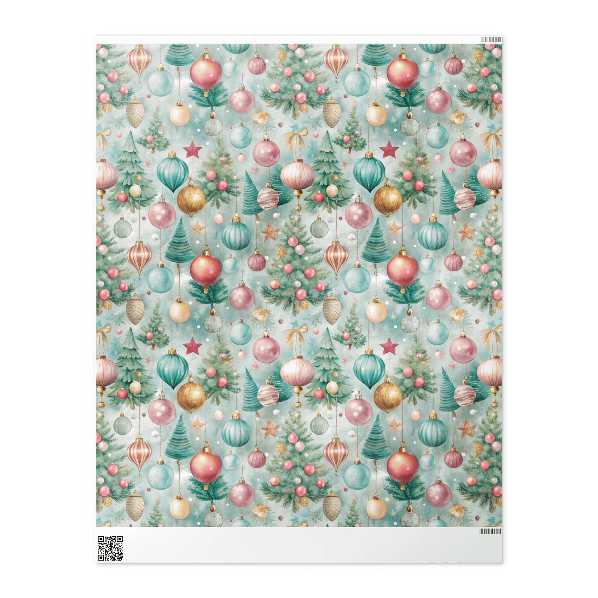 Hanging Christmas Balls Wrapping Paper product image (2)