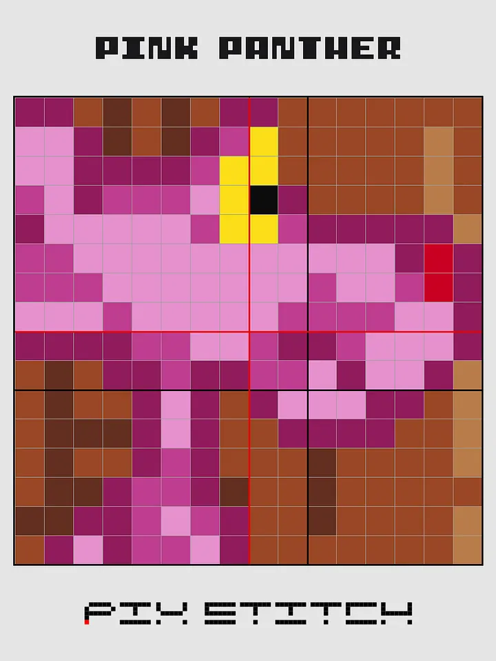 Pink Panther Pixel Art product image (2)
