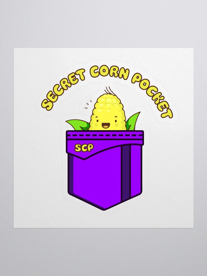 Secret corn pocket sticker product image (1)
