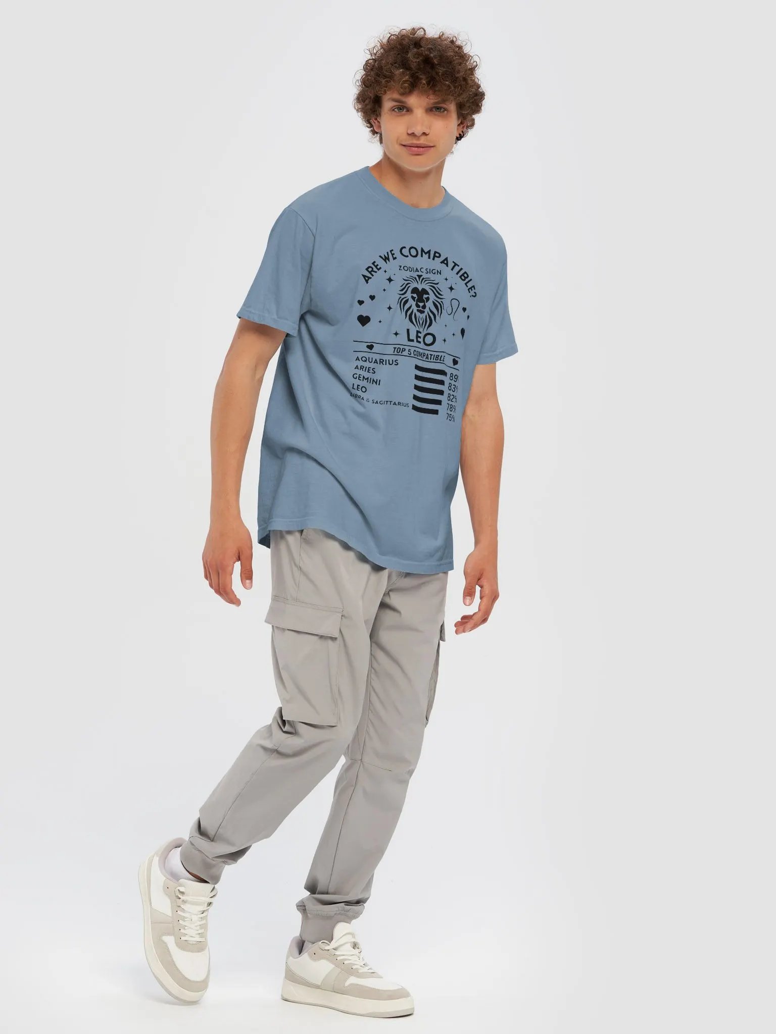 Leo Zodiac Sign Romantic Compatibility T-Shirt - Light Comfort Colors 1717 product image (45)