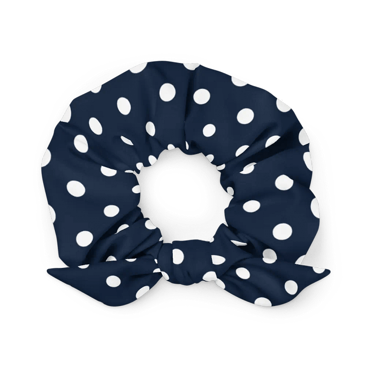 Navy Polka Dot Dream All-Over Print Scrunchie product image (2)
