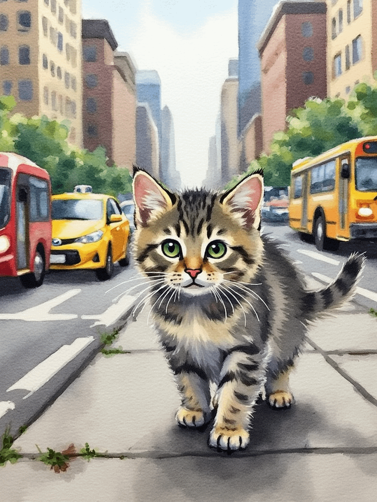 Where Did Paws Go?: A Curious Kitten’s City Adventure Children’s Picture Book for Ages 3–7 product image (3)