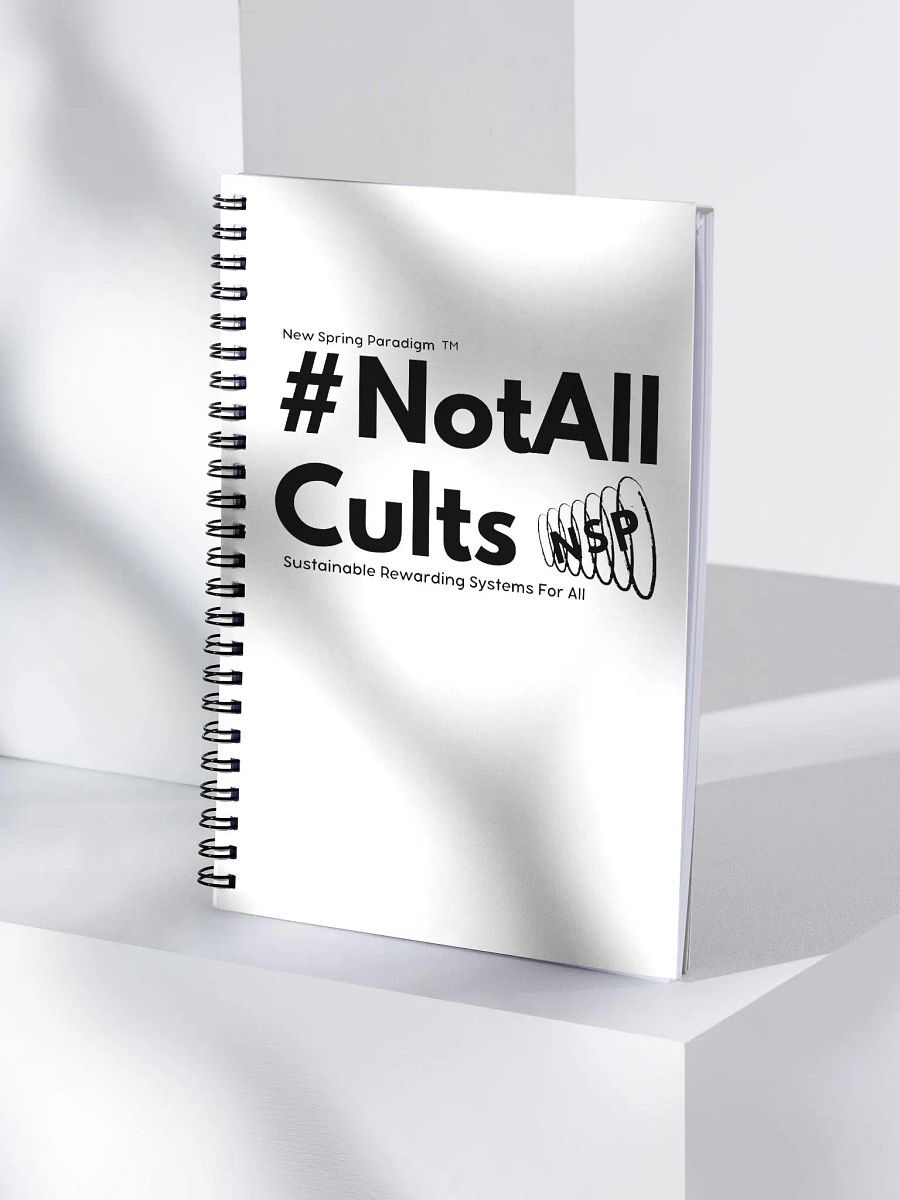 #NotAllCults Notebook - White product image (4)