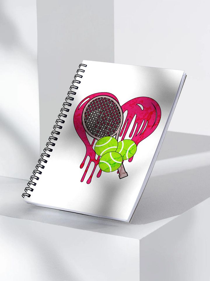 Heart Tennis Graffiti Love Spiral Notebook product image (2)