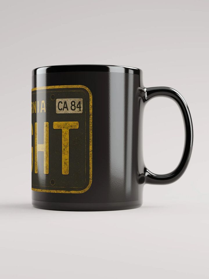 Black License Plate Mug product image (1)