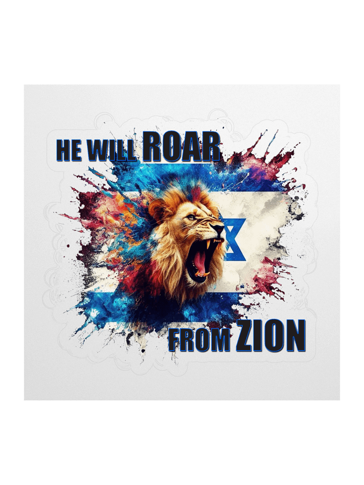 "HE WILL ROAR FROM ZION" Sticker Set product image (1)