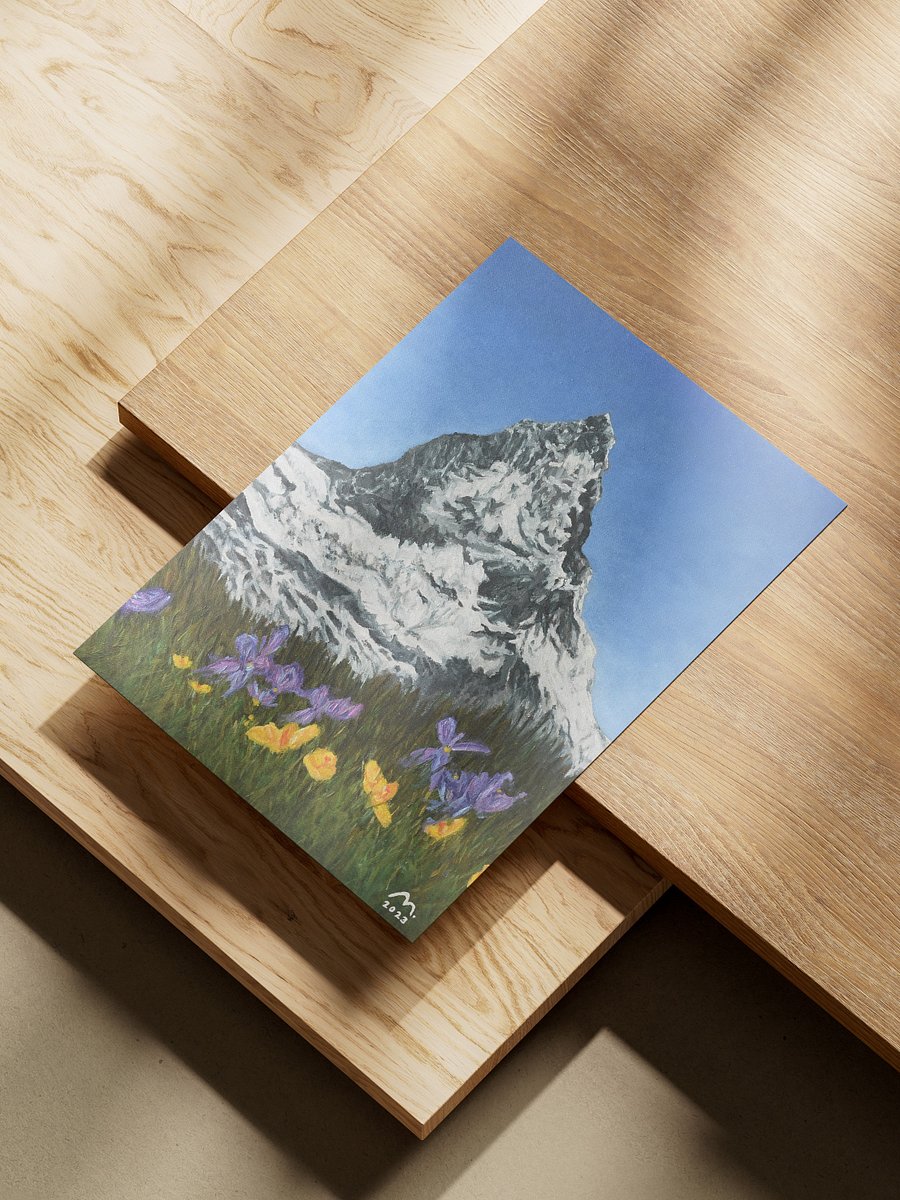 Dainty Flowers by the Matterhorn Art Print product image (6)