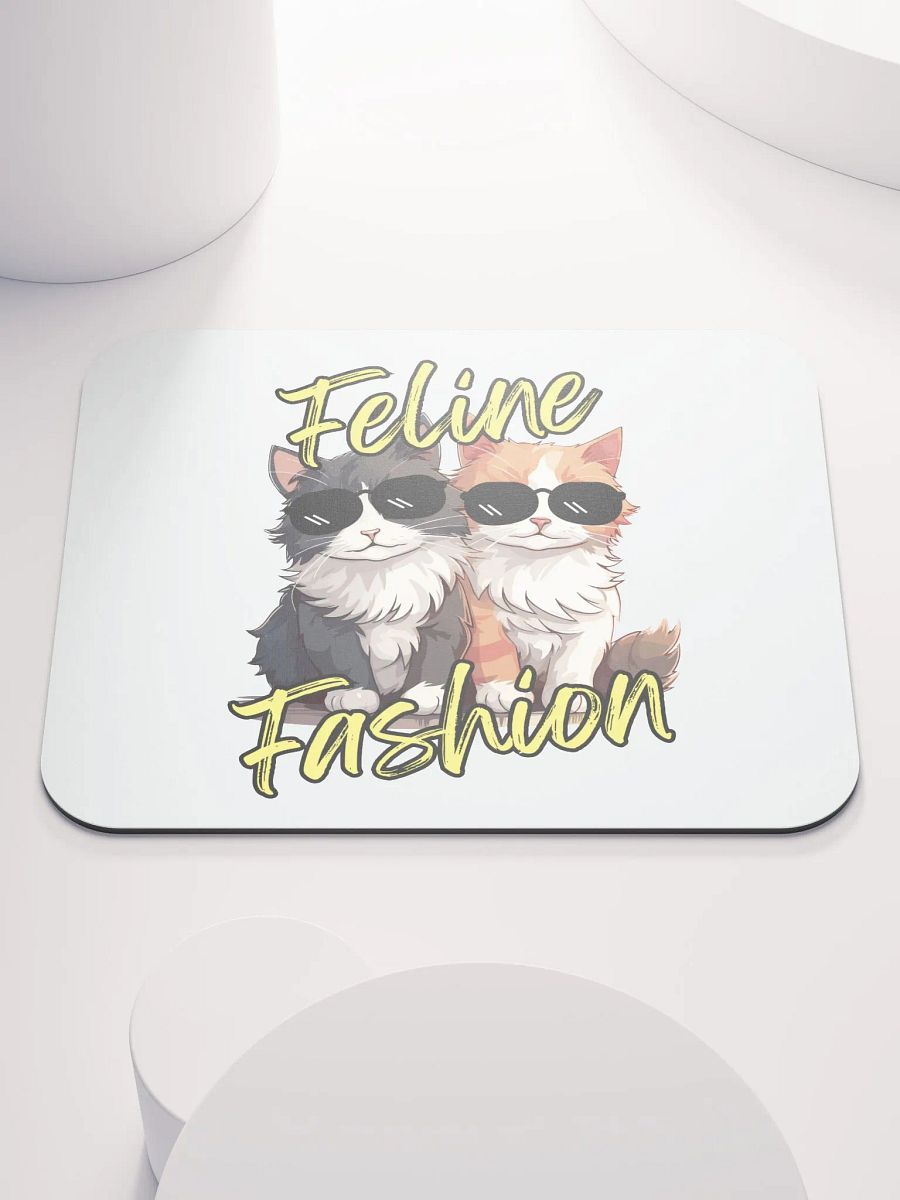Feline Fashion Cool Cats Mouse Pad product image (1)
